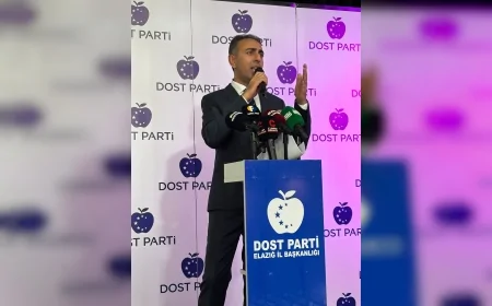 Dost Parti Genel Başkanı Rıdvan Eşin Elazığ’da İl Başkanlığı Açılışında Ekonomik Sorunlara Dikkat Çekti