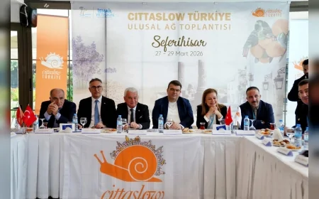 Seferihisar Belediye Başkanı İsmail Yetişkin Cittaslow toplantısına ev sahipliği yaptı