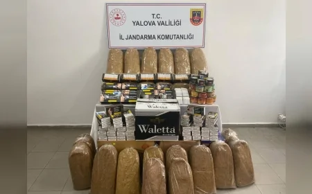 Yalova İl Jandarma Komutanlığı Kaçak Tütün Operasyonunda On Binlerce Ürün Ele Geçirdi