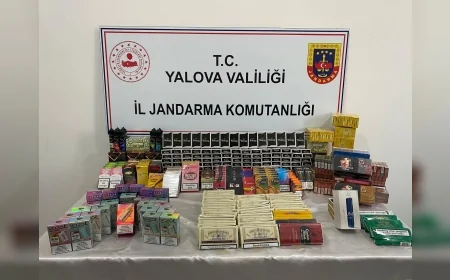 Yalova’da Jandarma Operasyonu Kaçak Tütün ve Elektronik Sigara Deposu Ortaya Çıkarıldı