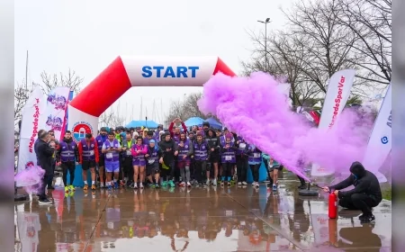 Maltepe Belediyesi Epilepsi Farkındalığı İçin Düzenlediği Mor Koşu 7K ile Yüzlerce Kişiyi Bir Araya Getirdi!