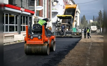 İzmir Bornova’da eş zamanlı yol çalışmaları hız kazandı ulaşım konforu artıyor!