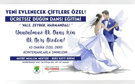 Mamak Belediyesi’nden Yeni Evlenecek Çiftlere Ücretsiz Düğün Dansı Eğitimi Başladı