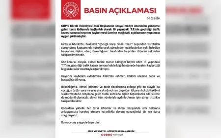 Aile ve Sosyal Hizmetler Bakanlığı: “16 yaşındaki T.T.’nin ölümü derin üzüntü yarattı süreç titizlikle takip ediliyor”