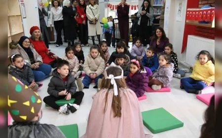 Yunusemre Belediyesi Kütüphane Haftası’nda Çocukları Kitap ve Yaratıcı Drama Etkinliğinde Buluşturdu