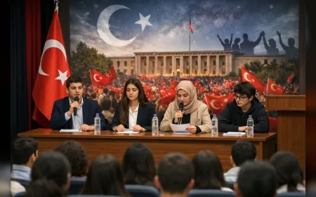 BURSA’DA LİSE ÖĞRENCİLERİ DEMOKRASİ VE MİLLİ İRADE İÇİN KÜRSÜYE ÇIKACAK