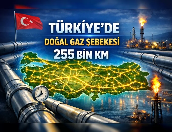 ENERJİ VE TABİİ KAYNAKLAR BAKANLIĞI DOĞAL GAZ AĞINI GENİŞLETİYOR: TÜRKİYE’DE ŞEBEKE 255 BİN KİLOMETREYE, DOĞAL GAZ ULAŞAN YERLEŞİM SAYISI 982’YE YÜKSELDİ