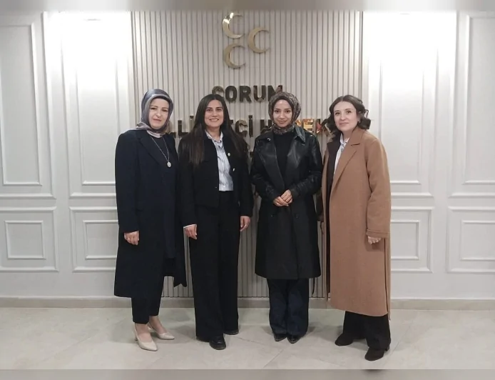 Çorum’da 3. PUDUHEPA Kadın Kültür Festivali Daveti İçin MHP İl Başkanlığına Ziyaret