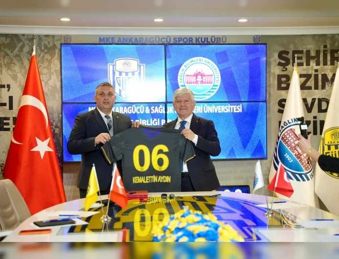 Sağlık Bilimleri Üniversitesi ile MKE Ankaragücü arasında sağlık ve eğitim odaklı iş birliği protokolü imzalandı