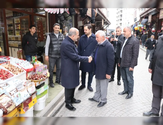 Elazığ TSO Başkanı İdris Alan’dan bayram öncesi çarşı esnafına ziyaret