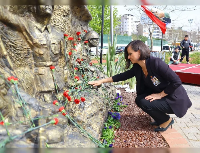 Karabağlar’da Şehit Ümit İnce’nin Adı Yenilenen Parkta Yaşatıldı