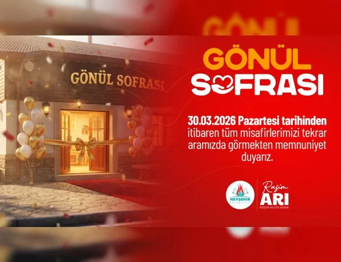 NEVŞEHİR BELEDİYESİ GÖNÜL SOFRASI RESTORANI 30 MART’TA YENİDEN HİZMETE AÇILIYOR