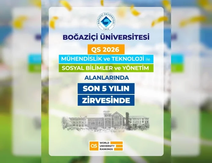 Boğaziçi Üniversitesi QS 2026 sıralamasında iki alanda ilk 250’ye girerek küresel yükselişini sürdürdü