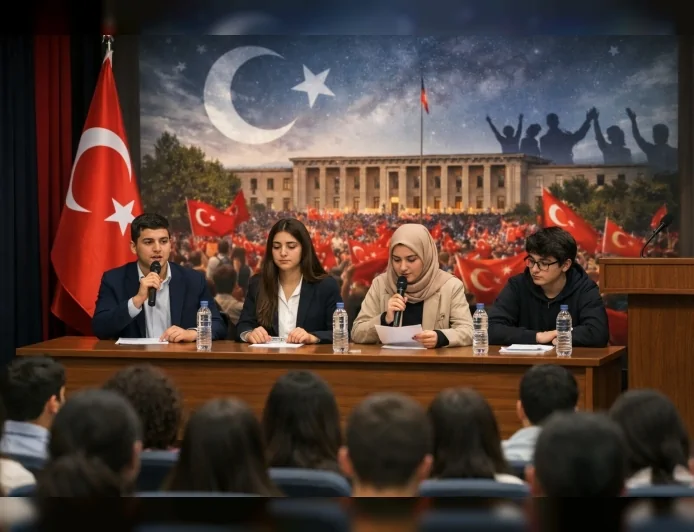 BURSA’DA LİSE ÖĞRENCİLERİ DEMOKRASİ VE MİLLİ İRADE İÇİN KÜRSÜYE ÇIKACAK