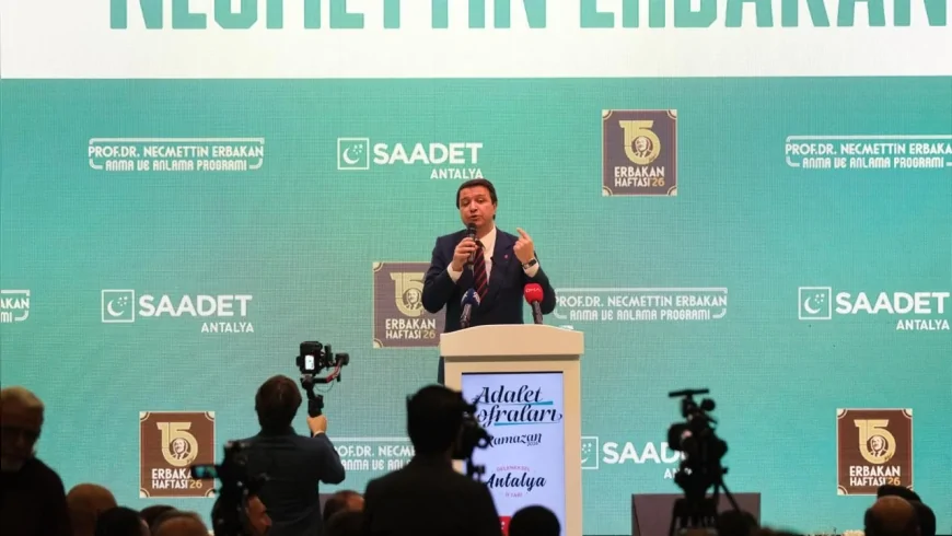 SAADET PARTİSİ GENEL BAŞKANI MAHMUT ARIKAN: “SİYONİST SALDIRILAR İNSANLIĞIN VİCDANINI HEDEF ALMAKTADIR”