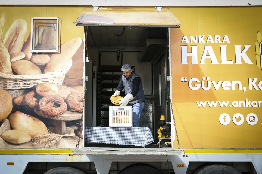 ANKARA BÜYÜKŞEHİR BELEDİYESİ HALK EKMEK RAMAZAN’DA MOBİL FIRINLA PİDEYİ YENİMAHALLE ŞENTEPE’YE TAŞIYOR