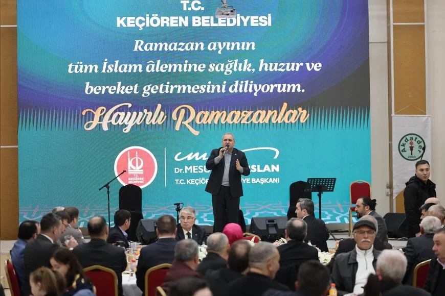 Keçiören Belediye Başkanı Dr. Mesut Özarslan Ordulularla iftar sofrasında buluştu ve birlik mesajı verdi