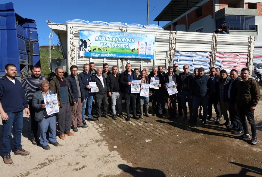 Başkan Çerçioğlu’nun üreticiye yem desteği sürüyor