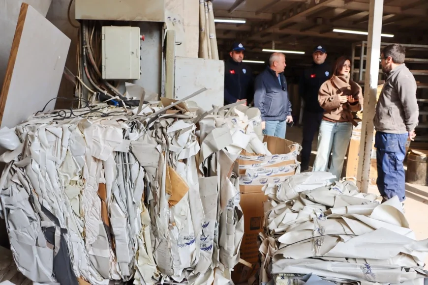 Yalova Belediyesi Kirazlı Sanayi Sitesi’nde Atık Denetimi Gerçekleştirdi