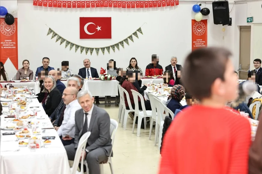 Çorum Valisi Ali Çalgan Sevgi Evleri’nde Çocuklarla İftar Sofrasında Buluştu