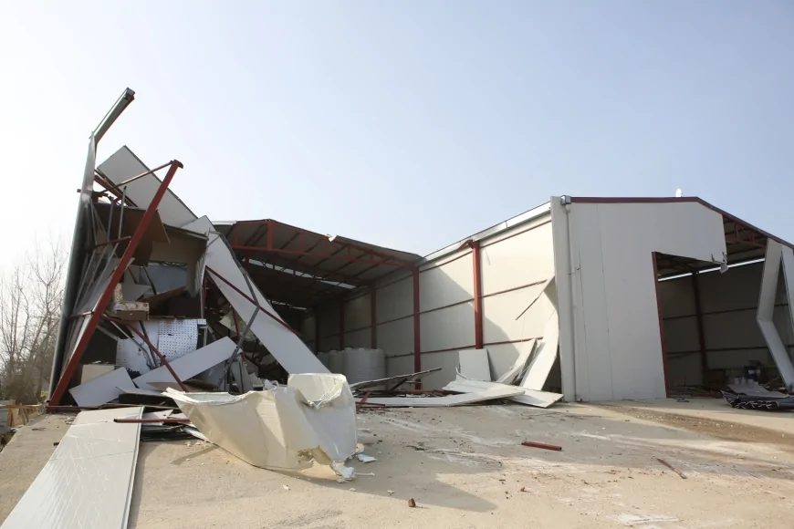 Nilüfer Belediyesi Tarım Arazisine Yapılan 900 Metrekarelik Kaçak Depoyu Yıktı