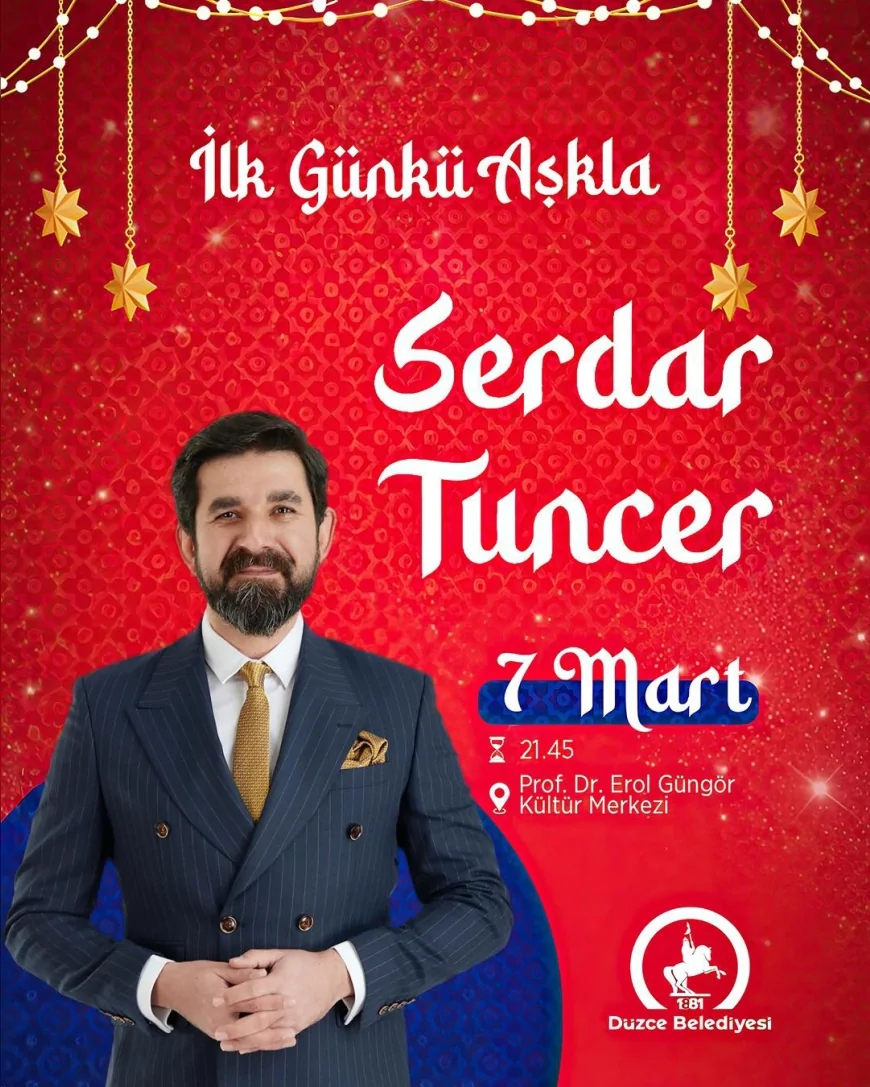 Şair ve Sunucu Serdar Tuncer “İlk Günkü Aşkla” Programıyla Düzcelilerle Buluşacak