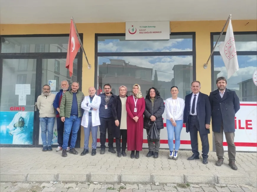 Çorum İl Sağlık Müdürlüğü Bayat ve İskilip’te Aile Sağlığı Merkezlerini Yerinde İnceledi