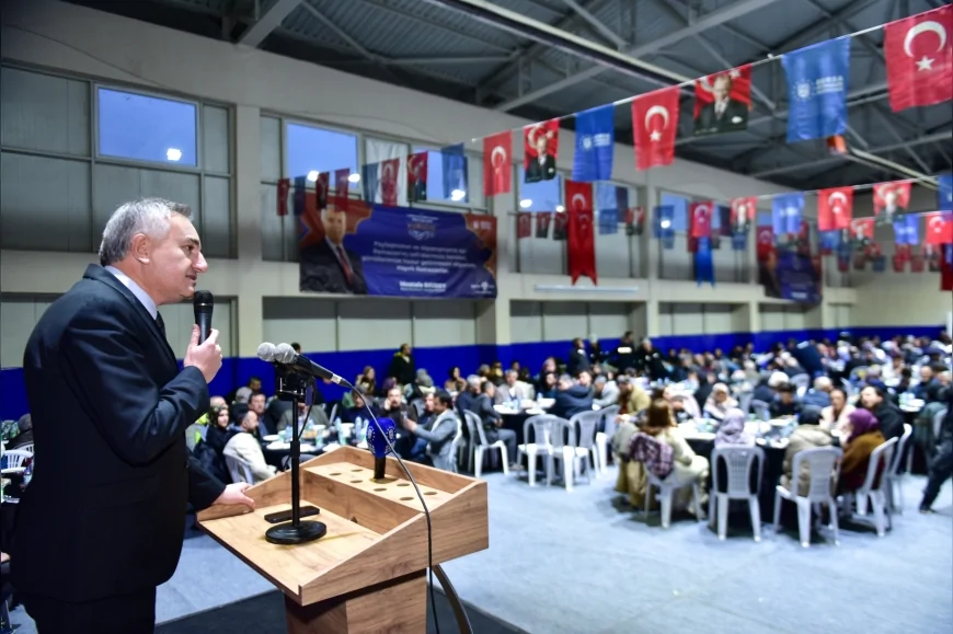 Bursa Büyükşehir Belediyesi Harmancık’ta Kurduğu İftar Sofrasında Vatandaşları Aynı Masa Etrafında Buluşturdu