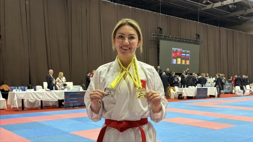 ALİAĞA BELEDİYESİ KARATE ANTRENÖRÜ NEZAHAT AYHAN BALKAN ŞAMPİYONASI’NDA ALTIN MADALYA KAZANDI