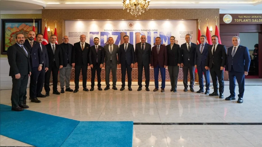 TOBB Yönetim Kurulu Üyesi ETSO Başkanı Saim Özakalın’dan Vali Aydın Baruş’a Ziyaret: “Erzurum’un Sanayi ve Lojistik Gücü Artıyor”