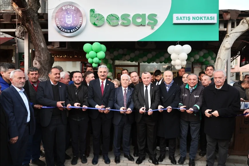Bursa Büyükşehir Belediye Başkanı Mustafa Bozbey Orhaneli’de BESAŞ Satış Noktasını Hizmete Açtı