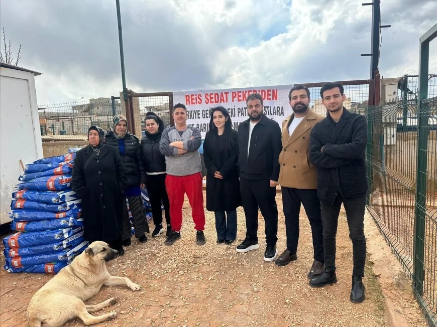 Sedat Peker’den Gaziantep Oğuzeli’ndeki Sokak Hayvanları Yaşam Alanına 2,5 Ton Mama Desteği