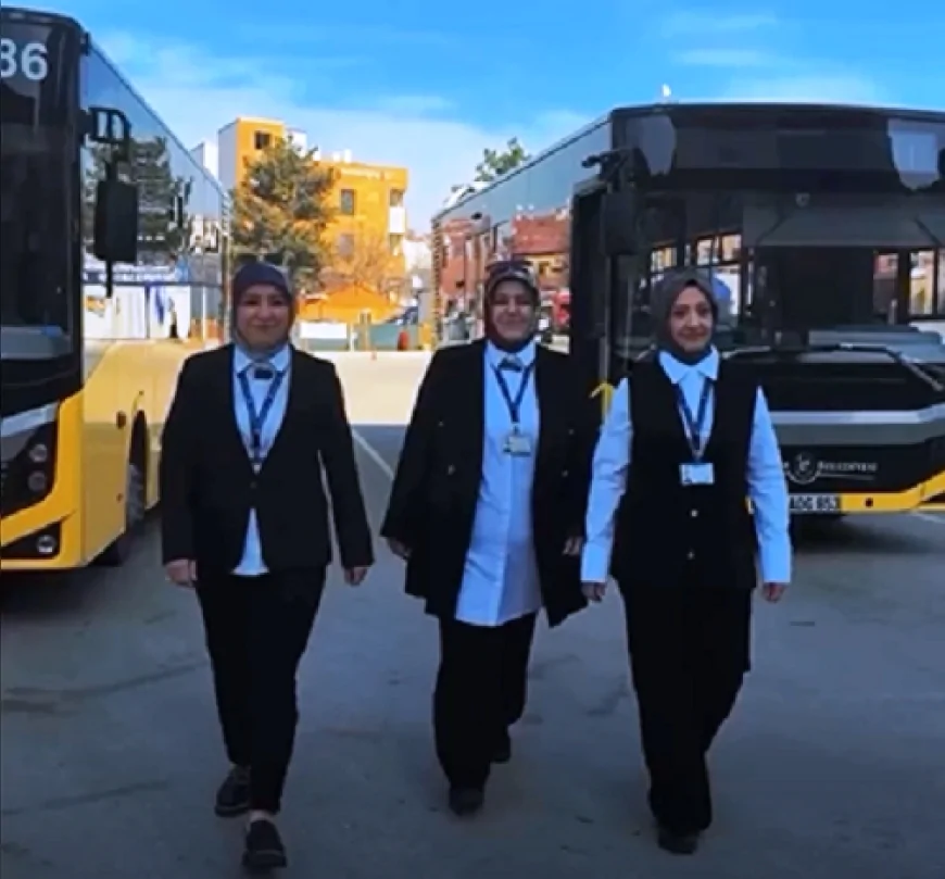 Çorum’da Kadın Halk Otobüsü Şoförleri Direksiyon Başında Şehrin Ulaşımına Güç Katıyor