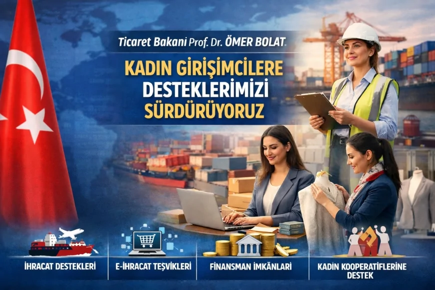 Ticaret Bakanı Prof. Dr. Ömer Bolat: “Kadın girişimcilerimizin küresel pazarlarda daha güçlü yer alması için desteklerimizi sürdürüyoruz”