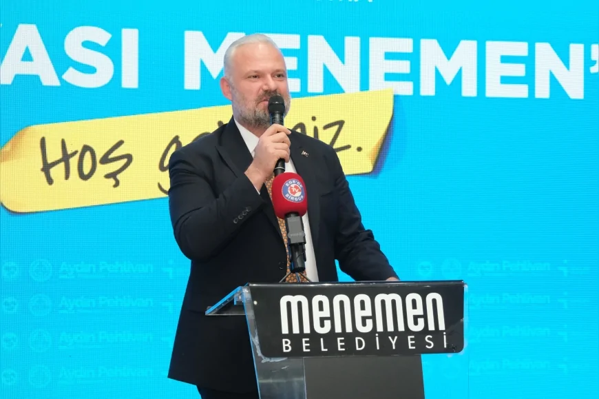MENEMEN BELEDİYE BAŞKANI AYDIN PEHLİVAN: “2026’DA 10 BİN KİŞİYE DAHA İŞ SAĞLAYARAK TOPLAM İSTİHDAMI 35 BİNE ÇIKARACAĞIZ”
