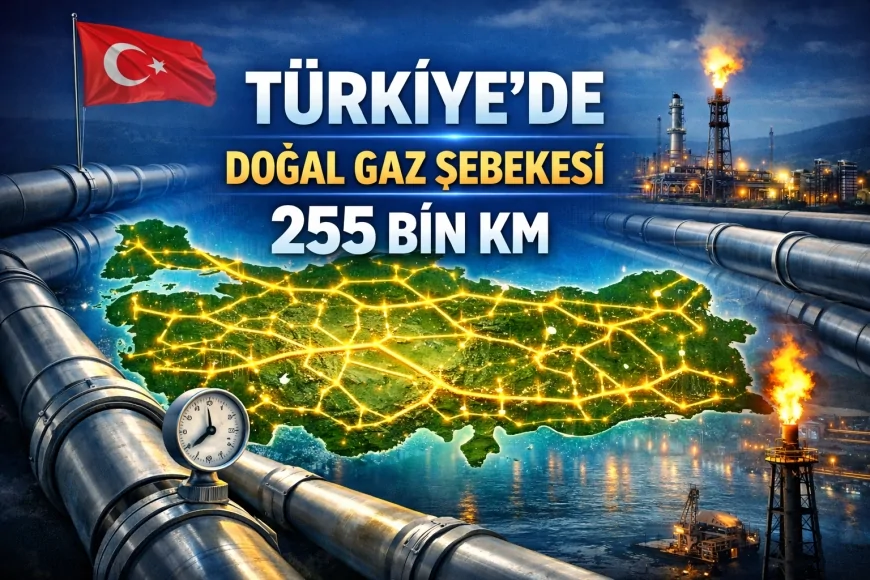 ENERJİ VE TABİİ KAYNAKLAR BAKANLIĞI DOĞAL GAZ AĞINI GENİŞLETİYOR: TÜRKİYE’DE ŞEBEKE 255 BİN KİLOMETREYE, DOĞAL GAZ ULAŞAN YERLEŞİM SAYISI 982’YE YÜKSELDİ