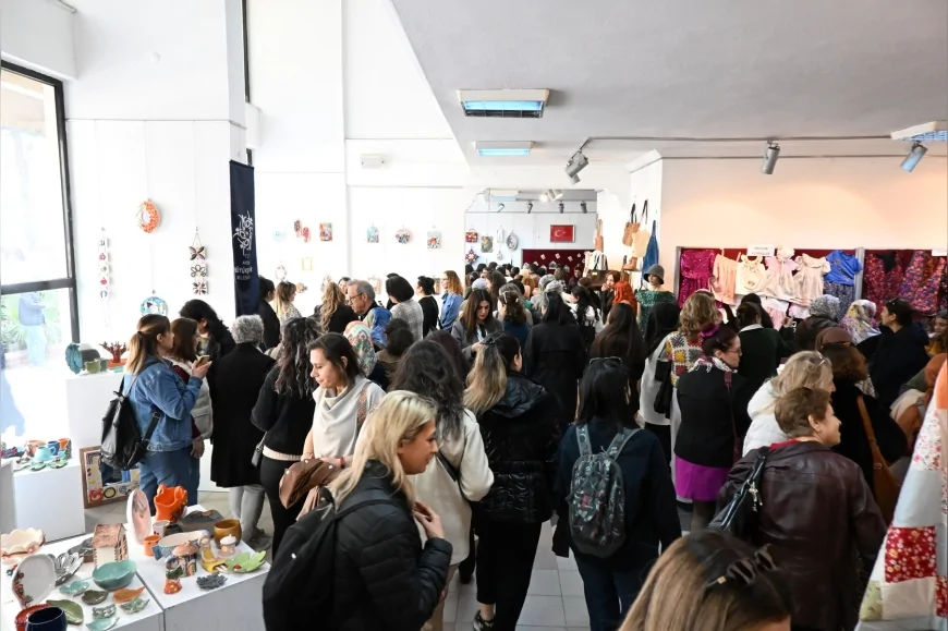 AYDIN BÜYÜKŞEHİR BELEDİYE BAŞKANI ÖZLEM ÇERÇİOĞLU: “KADINLARIN ÜRETİM GÜCÜ SANATLA BULUŞUYOR”