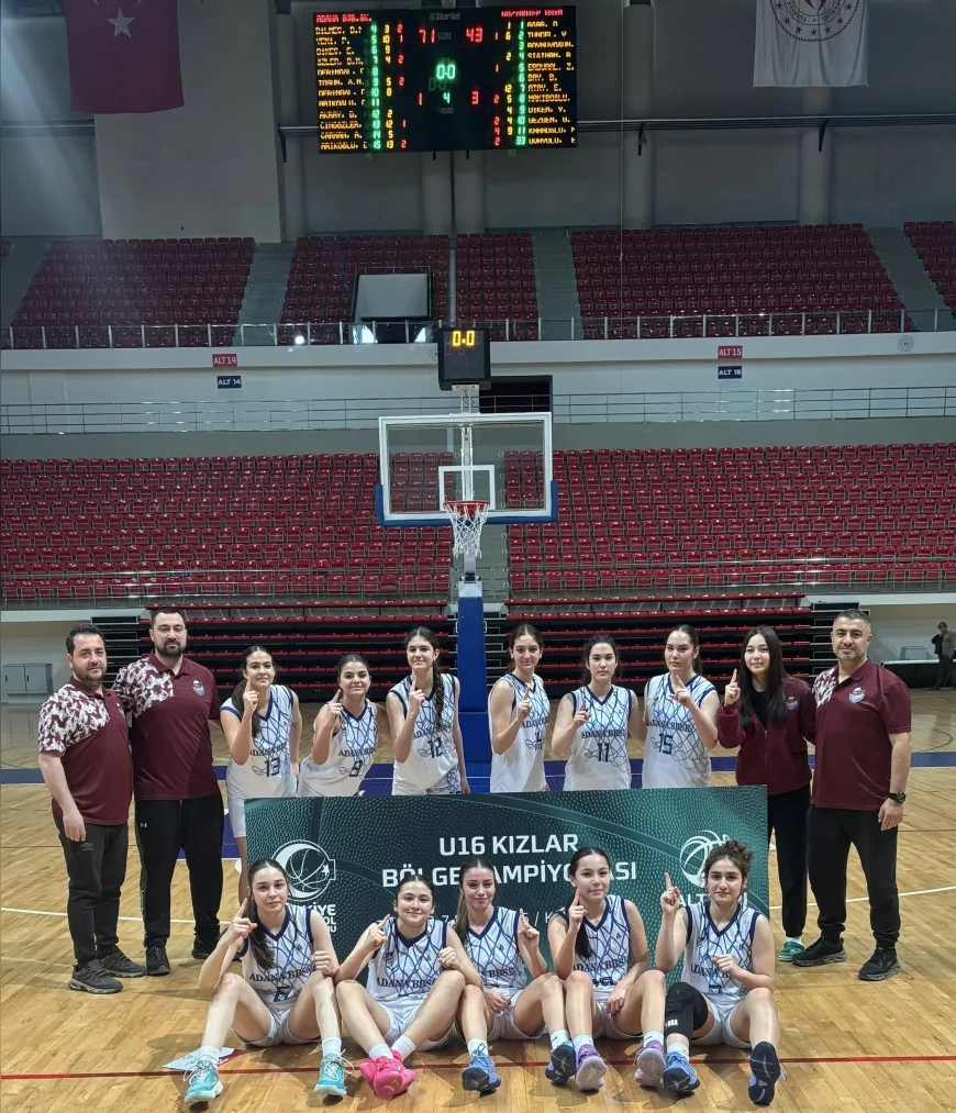Adana Büyükşehir Belediyesi Spor Kulübü U16 Kız Basketbol Takımı Konya’da Bölge Şampiyonu Oldu
