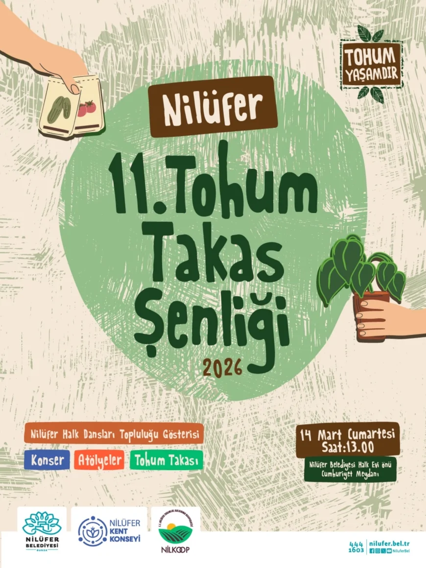 Nilüfer Belediyesi 11’inci Tohum Takas Şenliği’nde 30 Çeşit 15 Bin Yerel Tohumu Vatandaşlarla Buluşturacak