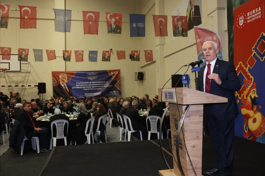 BURSA BÜYÜKŞEHİR BELEDİYE BAŞKANI MUSTAFA BOZBEY: “DAĞ YÖRESİNİN HAMİSİ MUSTAFA BOZBEY’DİR”