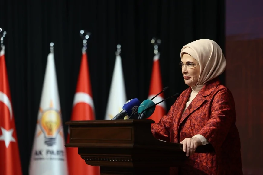 CUMHURBAŞKANI RECEP TAYYİP ERDOĞAN’IN EŞİ EMİNE ERDOĞAN: “COĞRAFYAMIZ ADETA BİR ATEŞ ÇEMBERİNİN İÇİNDE”