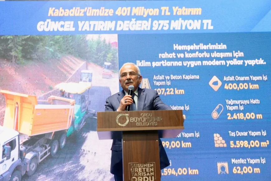 Ordu Büyükşehir Belediye Başkanı Dr. Mehmet Hilmi Güler: “Kabadüz’e yapacağımız kış turizmi yatırımlarıyla burası dünyanın sayılı merkezlerinden biri olacak”