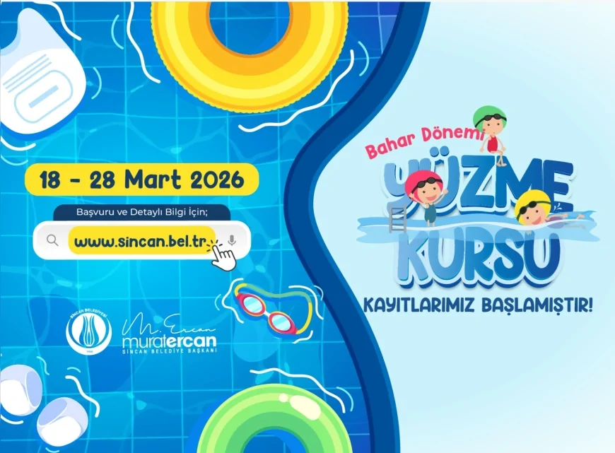 Sincan Belediyesi Yüzme Havuzlarında Bahar Dönemi Kayıtları Başladı Son Gün 28 Mart!