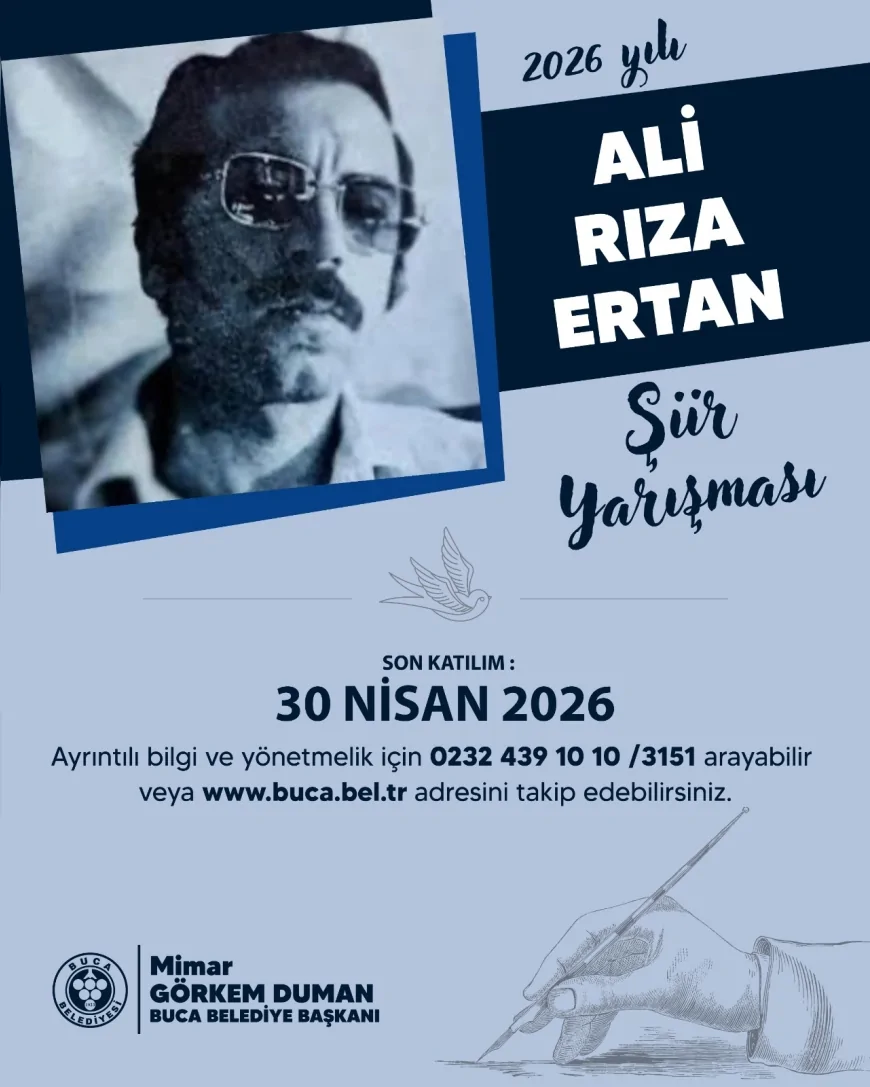 Buca Belediyesi Ali Rıza Ertan Şiir Yarışması Başvurularını Açtı 26. Kez Genç Şairleri Bekliyor!
