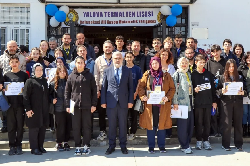 Yalova’da 29 okulun katılımıyla Ali Kuşçu Matematik Yarışması gerçekleştirildi