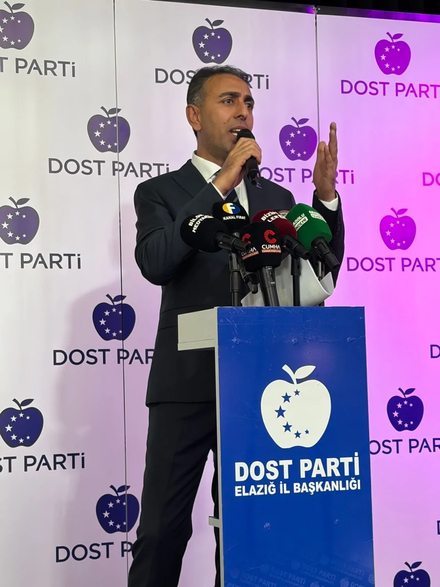 Dost Parti Genel Başkanı Rıdvan Eşin Elazığ’da İl Başkanlığı Açılışında Ekonomik Sorunlara Dikkat Çekti