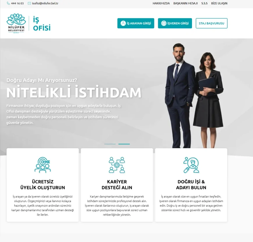 Nilüfer Belediyesi iş arayanlarla işverenleri buluşturan dijital platformu hizmete açtı