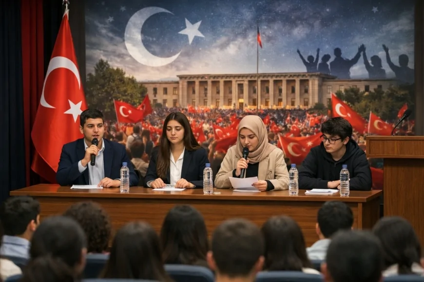 BURSA’DA LİSE ÖĞRENCİLERİ DEMOKRASİ VE MİLLİ İRADE İÇİN KÜRSÜYE ÇIKACAK