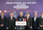 Ulaştırma ve Altyapı Bakanı Abdulkadir Uraloğlu: “Ankara-İstanbul YHT hattında süre 30 dakika kısalacak”