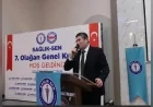 SAĞLIK-SEN ÇORUM ŞUBE BAŞKANI AHMET SAATCİ “BU BAŞARI SAHADAKİ EMEĞİN SONUCUDUR” DİYEREK YENİDEN SEÇİLDİ
